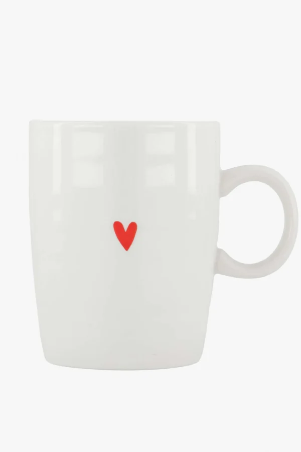 Flash Sale theemok met hartje rood Servies