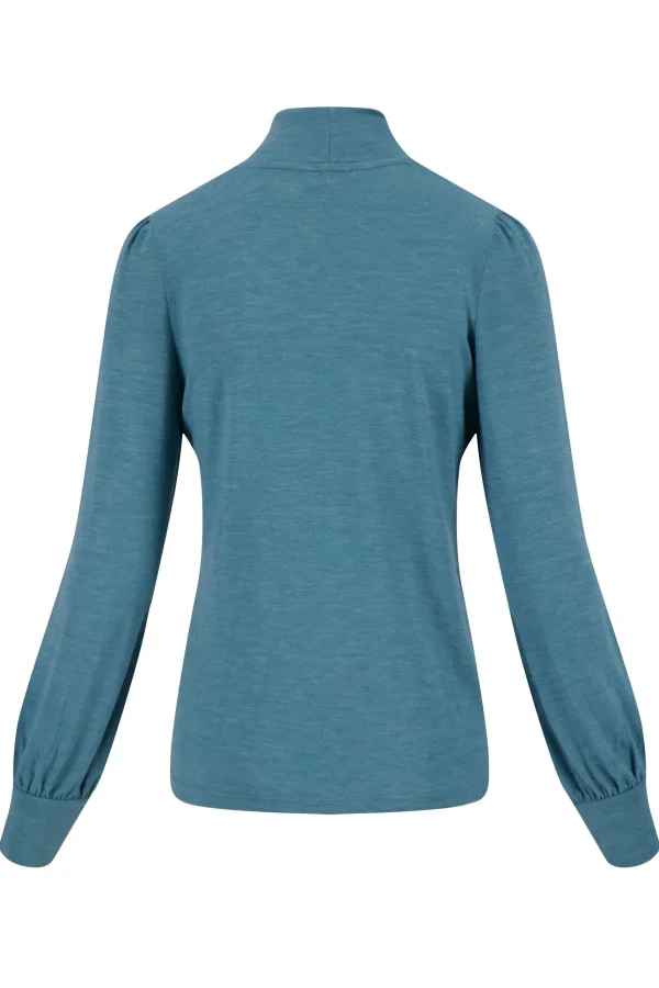 Hot top met lange mouwen en col Tops