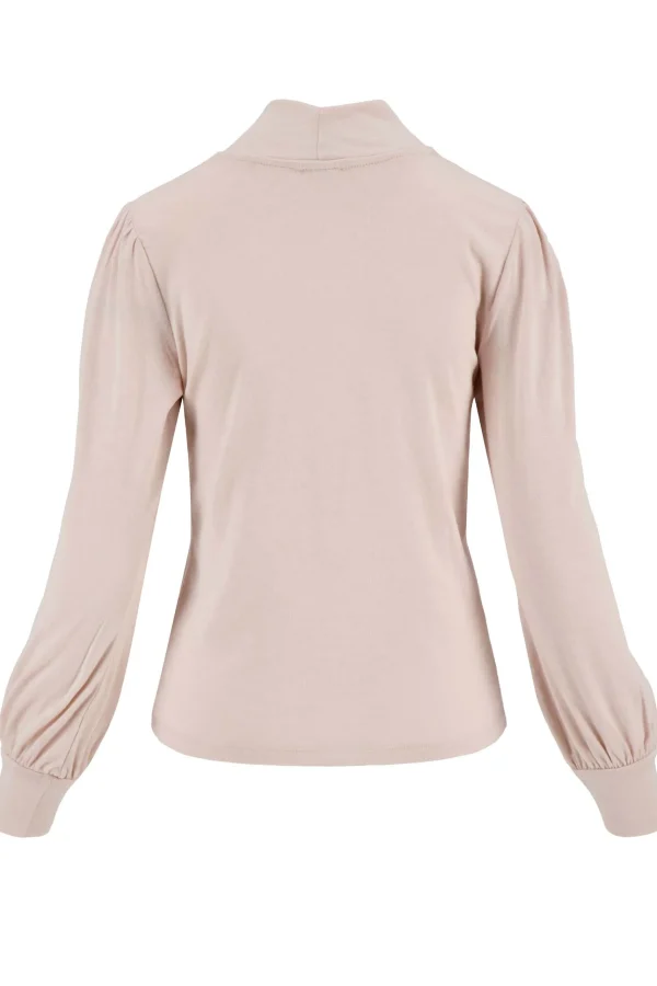 Cheap top met lange mouwen en col Tops
