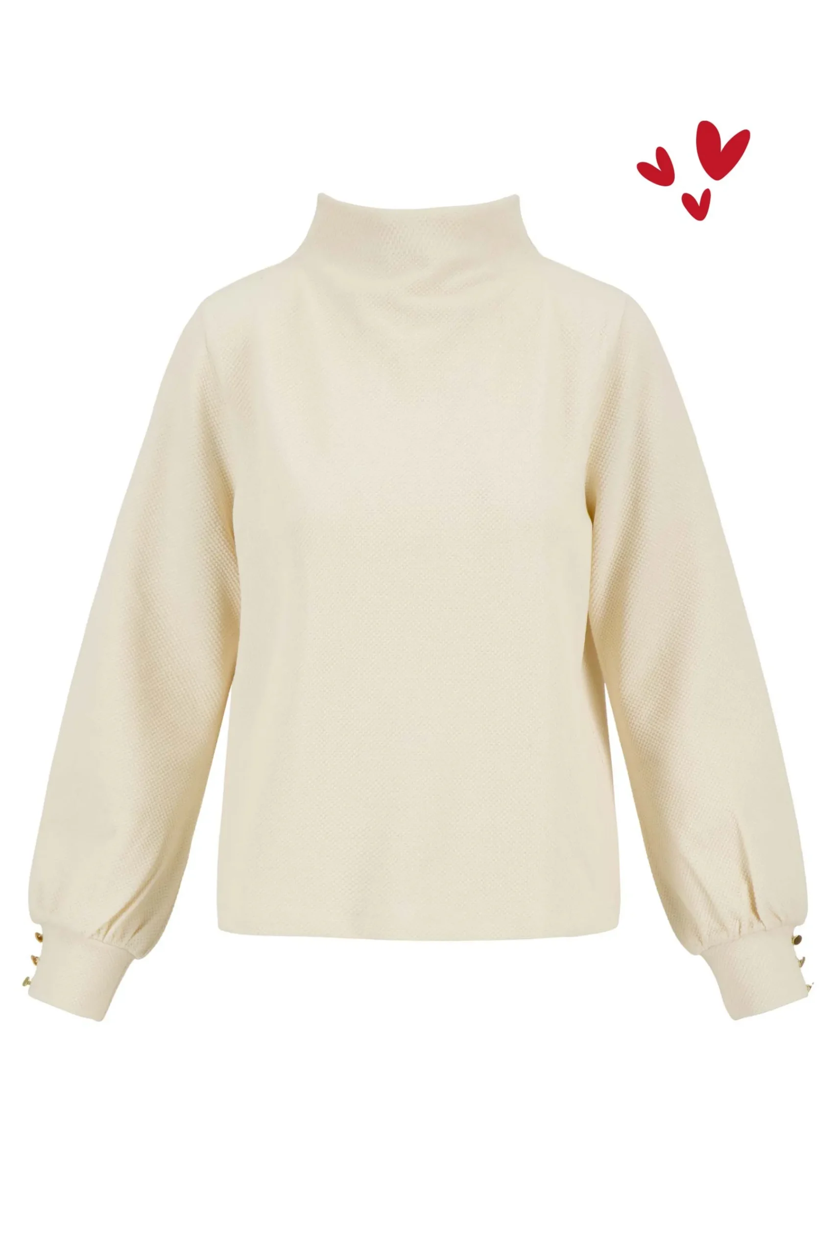 zusss_top_met_structuur_creme_0.webp Flash Sale top met structuur Tops