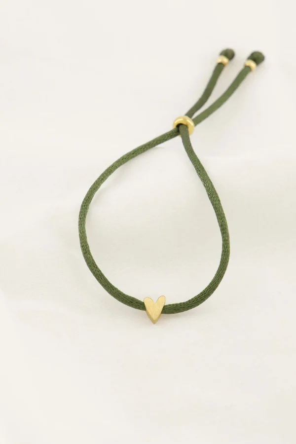 Discount touwarmbandje hartje Armbandjes