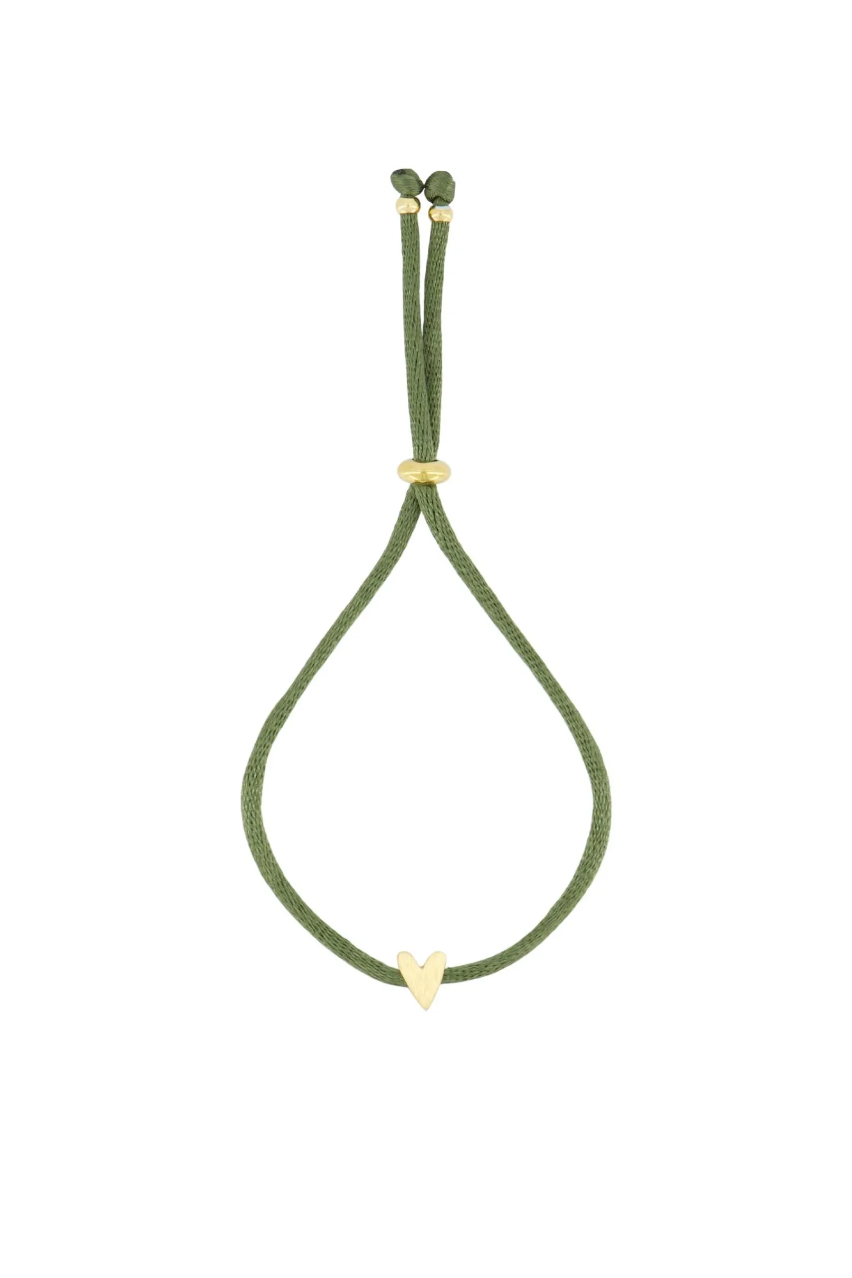 zusss_touwarmbandje_hartje_donkergroen_1.webp Discount touwarmbandje hartje Armbandjes