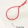 Discount touwarmbandje hartje roze rood Armbandjes