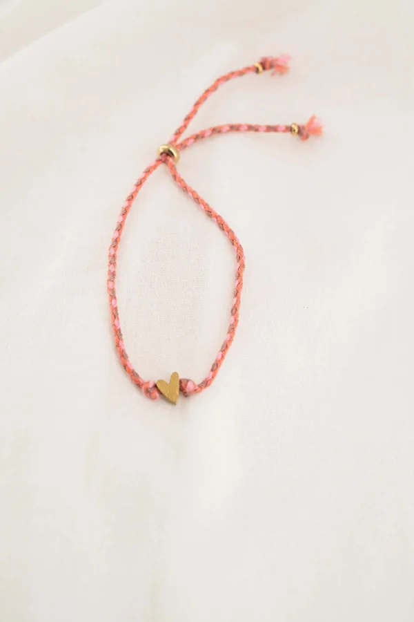 Discount touwarmbandje met hartje Armbandjes