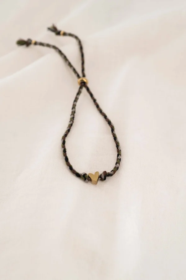 Sale touwarmbandje met hartje Armbandjes