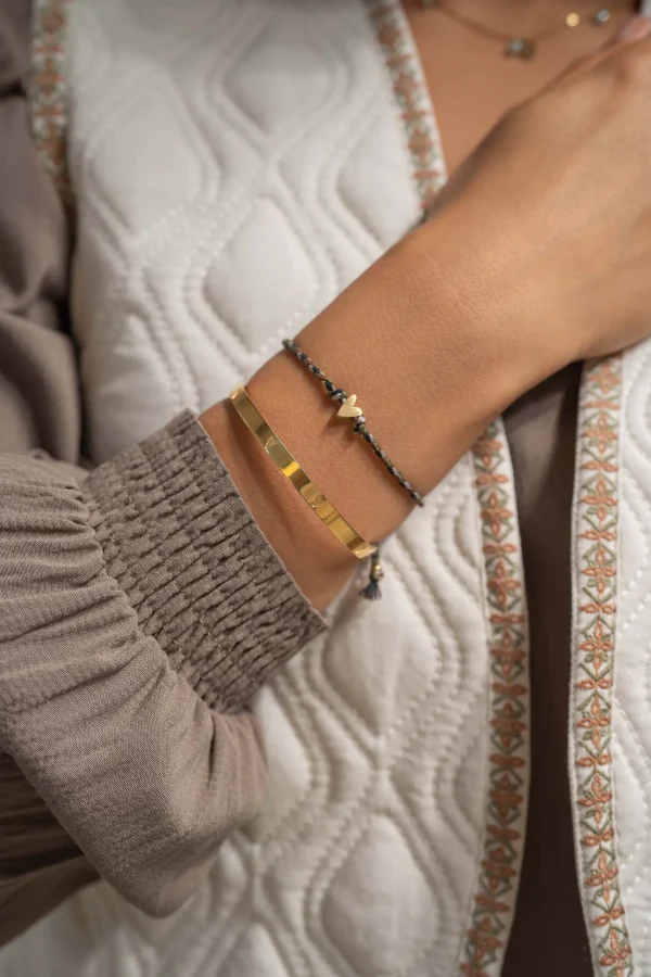 Sale touwarmbandje met hartje Armbandjes