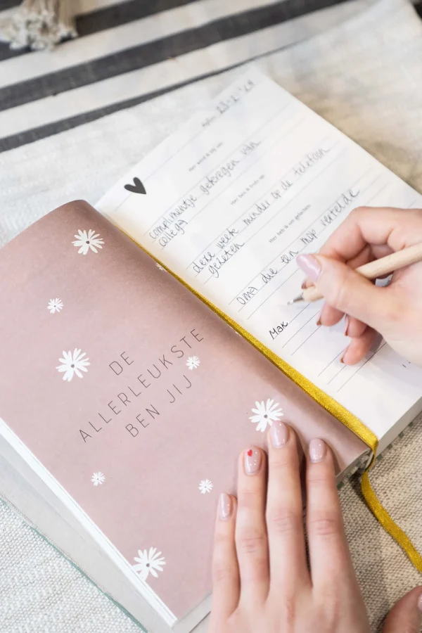 Sale vijf minuten dagboek penseelstreken saliegroen Planners