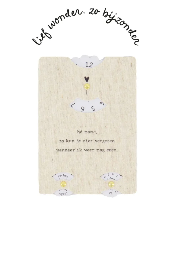 Sale voedingswijzer kaart peper en zout Baby