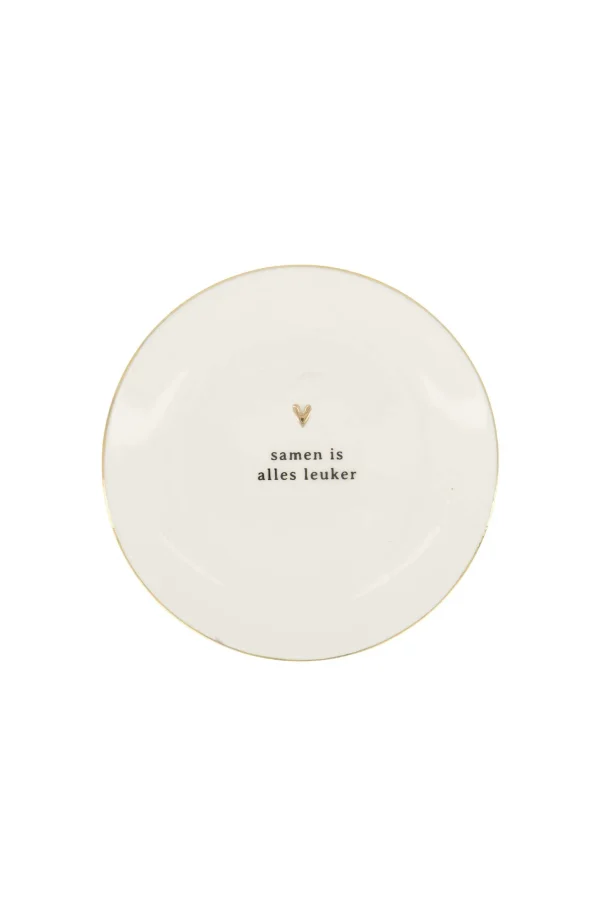 Store wandbordje goud hartje samen is alles leuker Overige Woonaccessoires