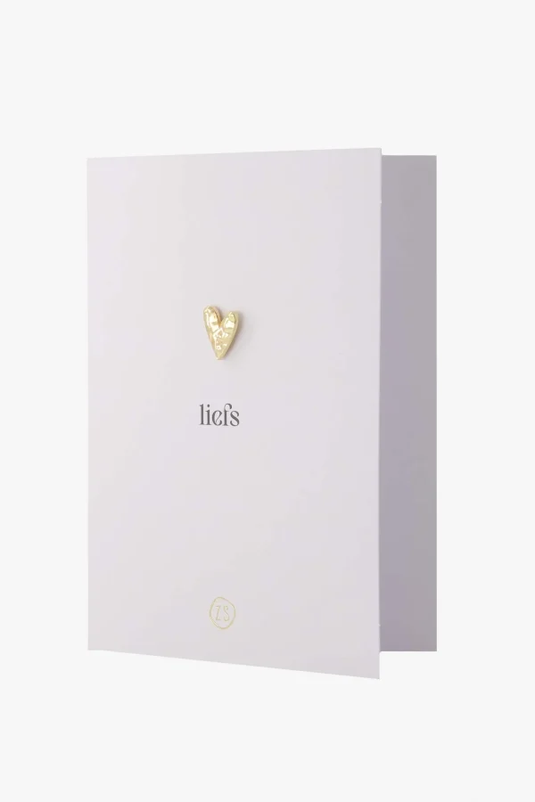 Online wenskaart met broche hartje Kaartjes