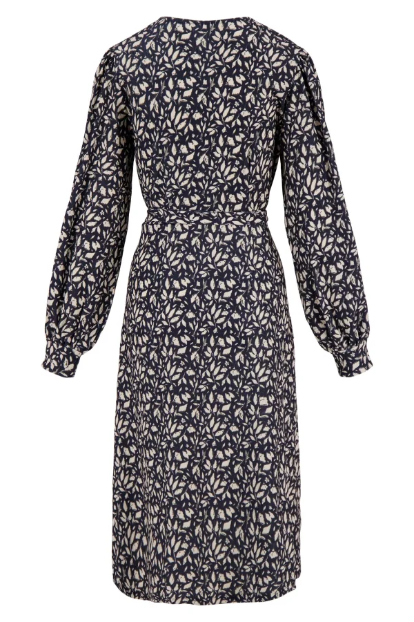 Fashion wikkeljurk met blaadjesprint Jurkjes & Rokken