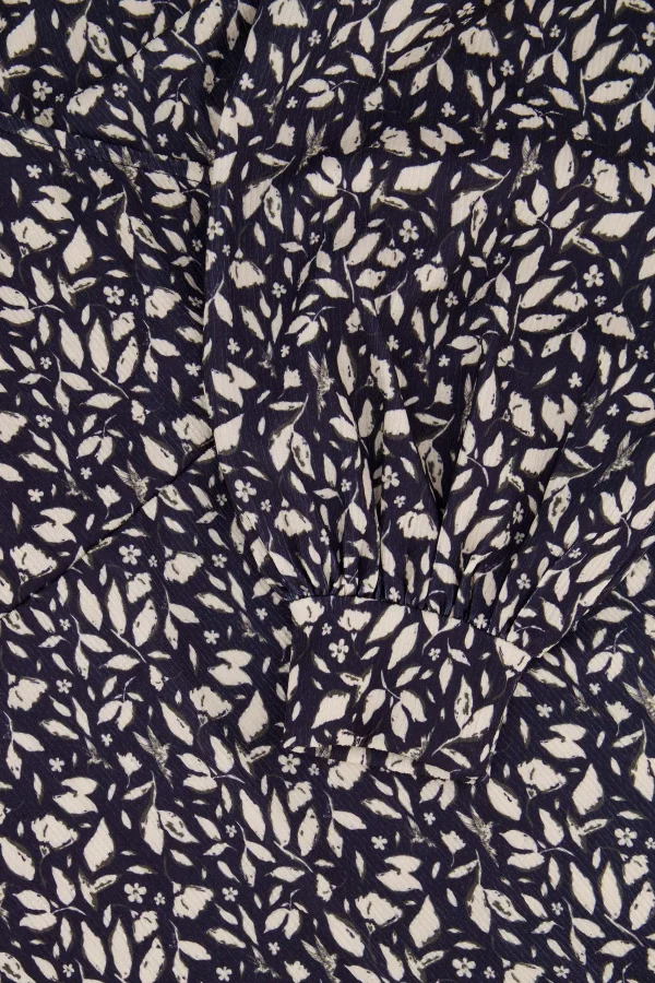 Fashion wikkeljurk met blaadjesprint Jurkjes & Rokken