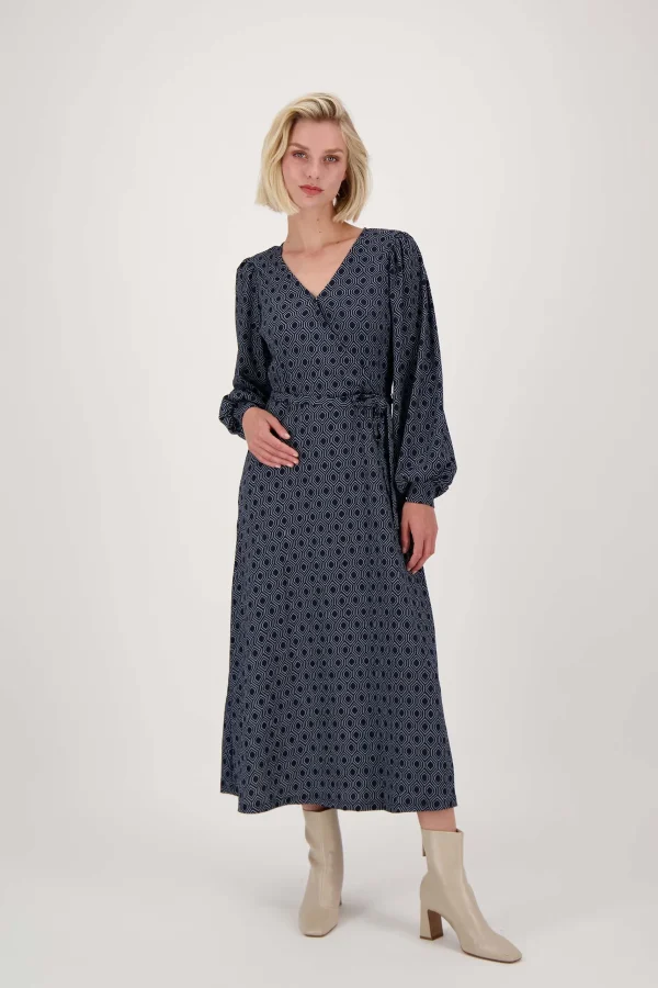 Cheap wikkeljurk met blockprint Jurkjes & Rokken