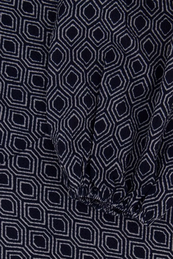 Cheap wikkeljurk met blockprint Jurkjes & Rokken